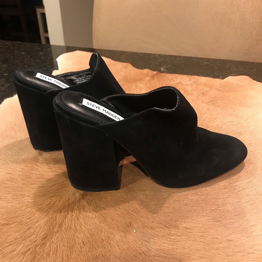 Steve Madden Sinclair Block Heel Mule Size 8.5 - image 1